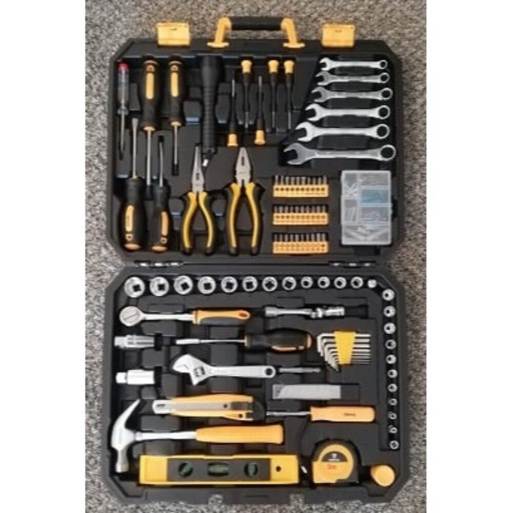 New 208 Piece Tool Set,General Household Hand Tool Kit, Auto Repair Tool Box